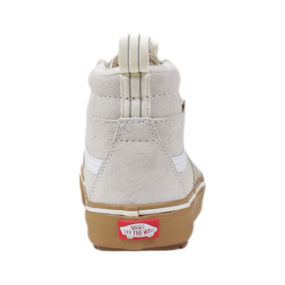 Vans Beige Leather High Top Sneakers