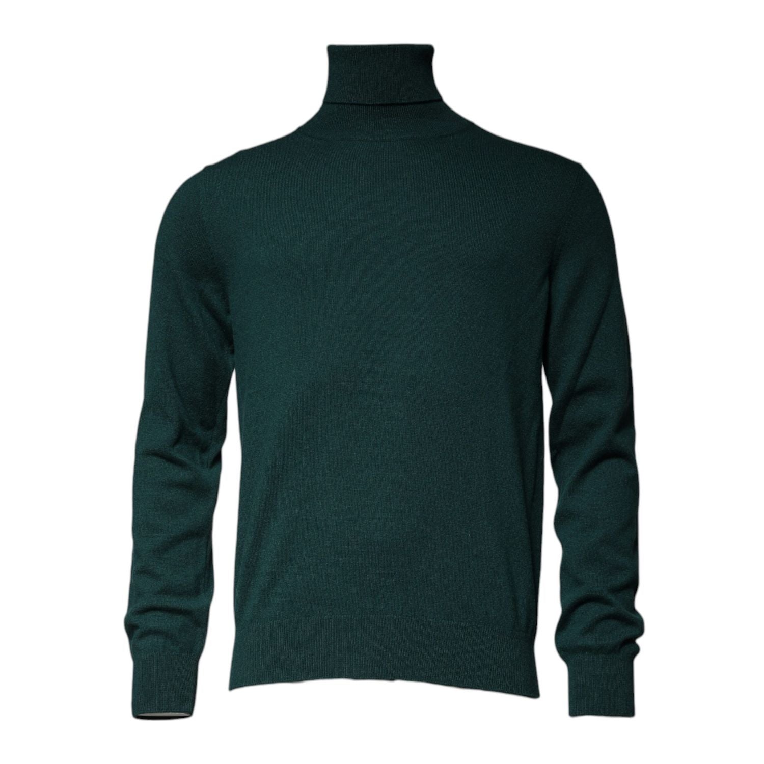 Dolce & Gabbana Green Cashmere Turtleneck Men Pullover Sweater