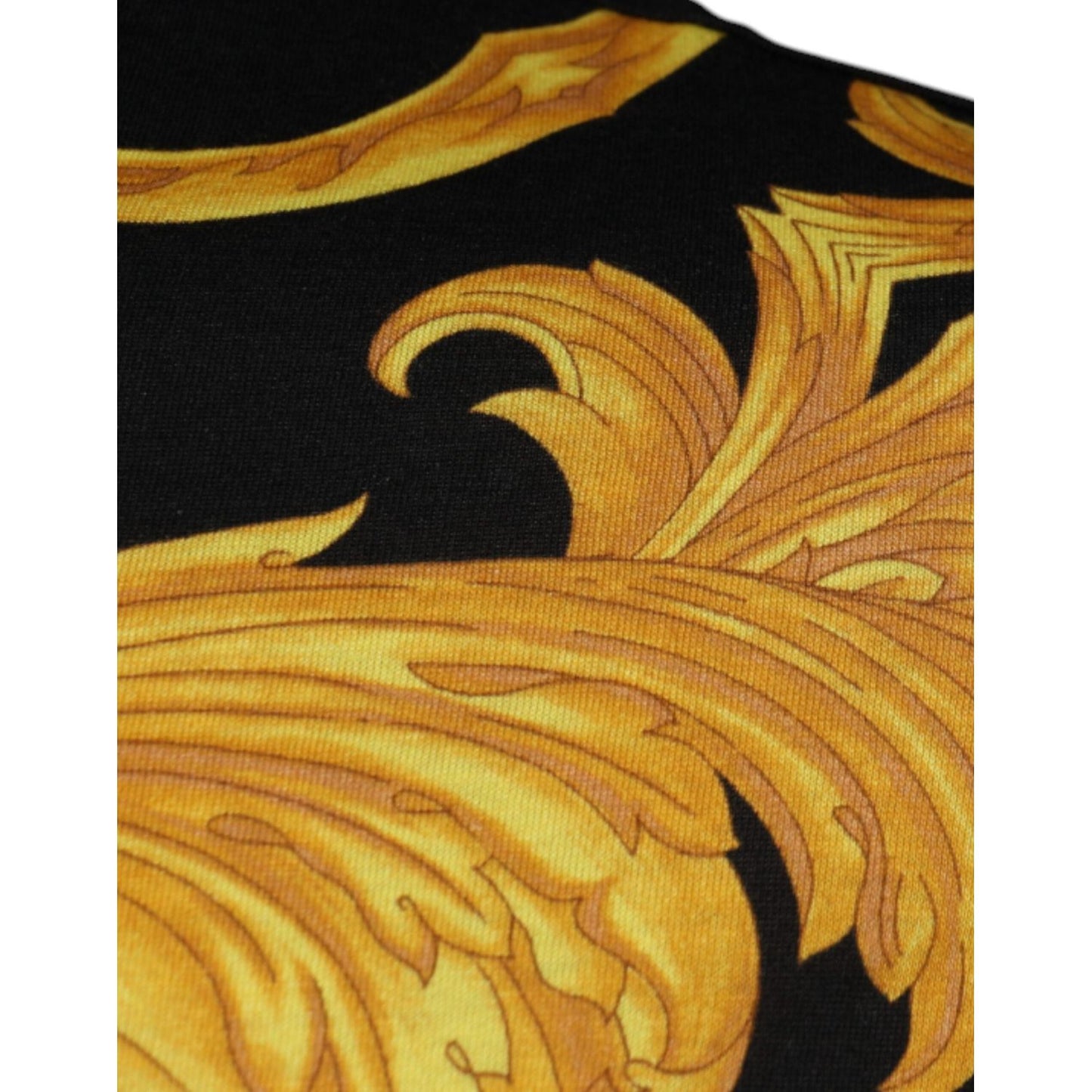 Versace Black Medusa Print Cotton Crew Neck T-shirt TSH87196-50