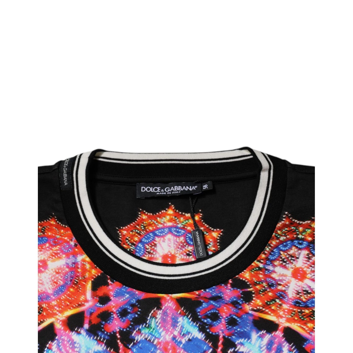 Dolce & Gabbana Multicolor Kaleidoscope Men Short Sleeves T-shirt