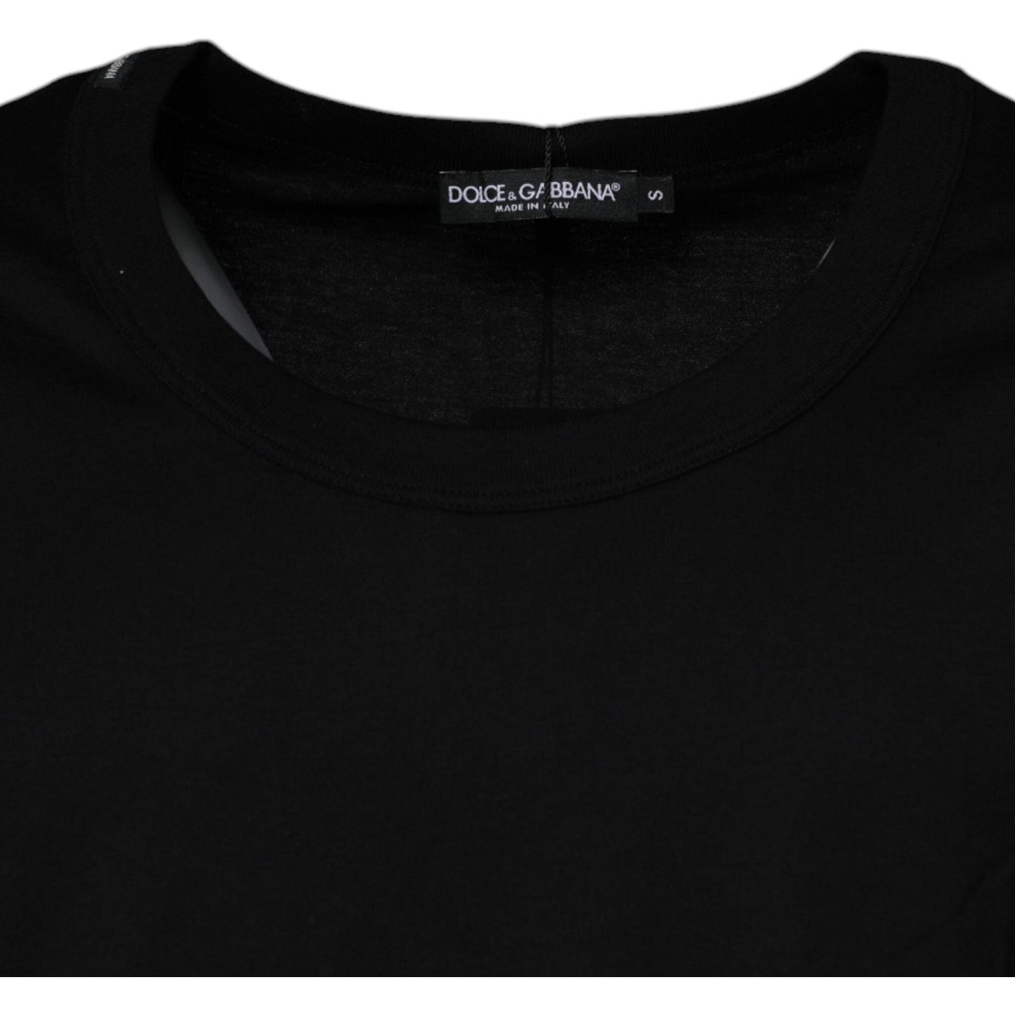 Dolce & Gabbana Black Cotton Round Neck Sleeveless T-shirt TSH87518-44