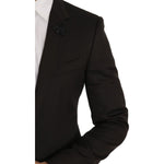 Dolce & Gabbana Elegant Brown Jacquard Martini Suit Suit Dolce & Gabbana Black