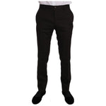 Dolce & Gabbana Elegant Brown Jacquard Martini Suit Suit Dolce & Gabbana Black