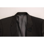 Dolce & Gabbana Elegant Brown Jacquard Martini Suit Suit Dolce & Gabbana Antique White