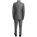Dolce & Gabbana Elegant Black Double-Breasted Suit Suit Dolce & Gabbana Dark Slate Gray