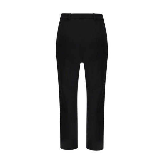The Andamane boot-cut pants with zipper and button closure, featuring two front welt pockets, offering a regular fit and classic style.