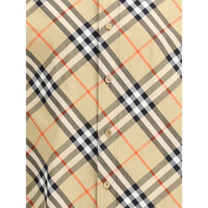 Burberry Beige Cotton Pattern Shirt1728,72470364320,Beige,Burberry,Clothing,L,M,Men,New with tags,Pattern - Shirts - Clothing,S,Shirts - Clothing,XL,XS