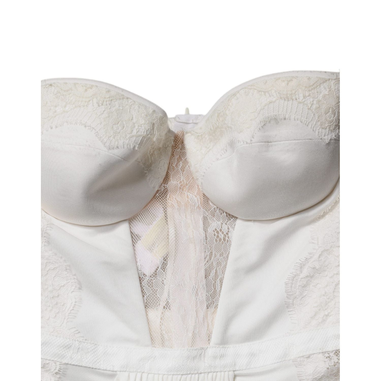 Elisabetta Franchi White Strapless Bustier Mermaid Gown Dress