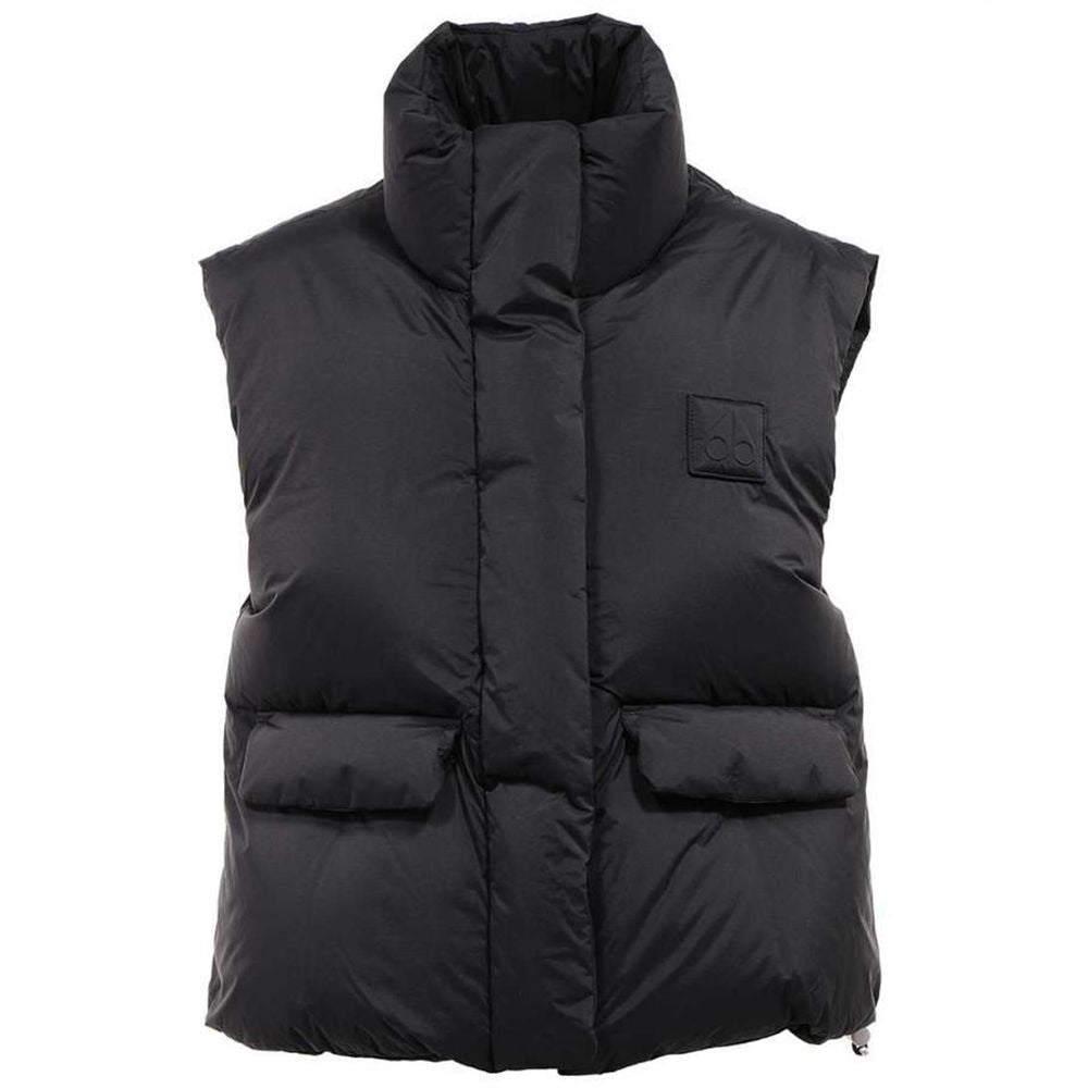 Moose Knuckles Black Nylon Sleveless Jacket
