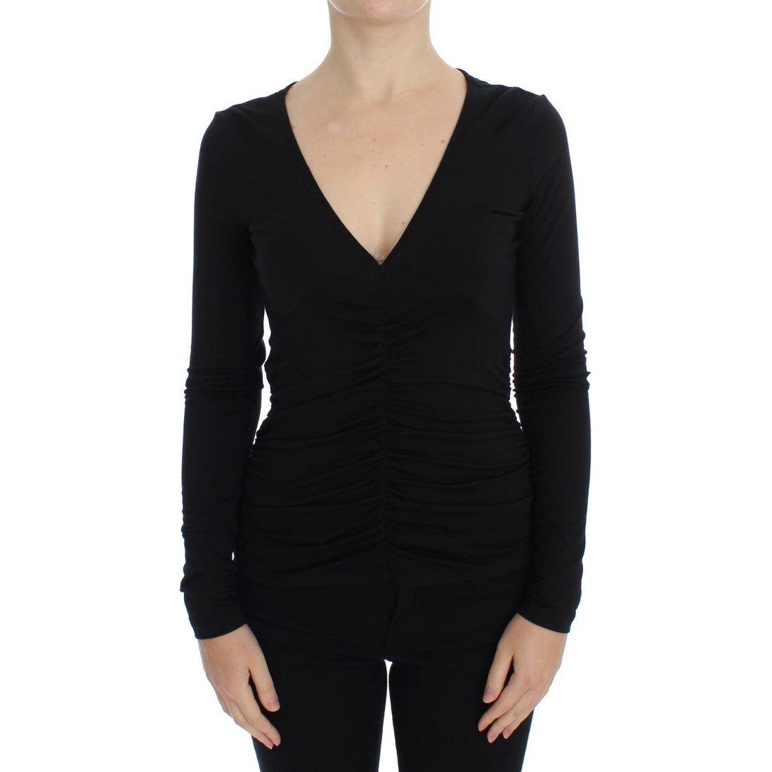 Versace Jeans Black Stretch Longsleeve Sweater