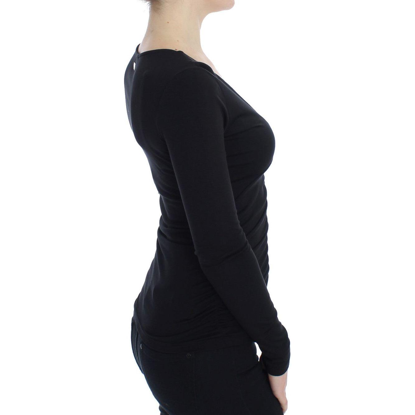 Versace Jeans Black Stretch Longsleeve Sweater