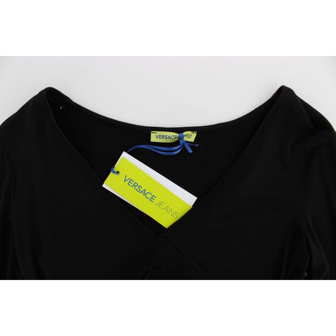 Versace Jeans Black Stretch Longsleeve Sweater