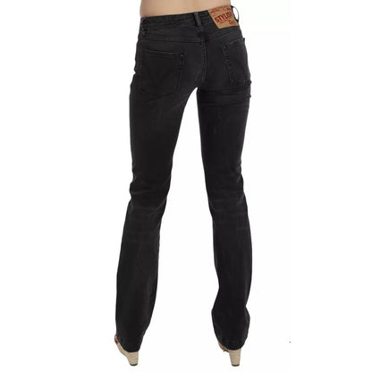 Dolce & Gabbana Black Slim Fit Cotton Jeans D&G Pants