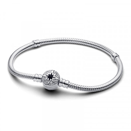PANDORA MOMENTS Mod. NORTH STAR CLASP SNAKE CHAIN - Size 19 593584C01-19
