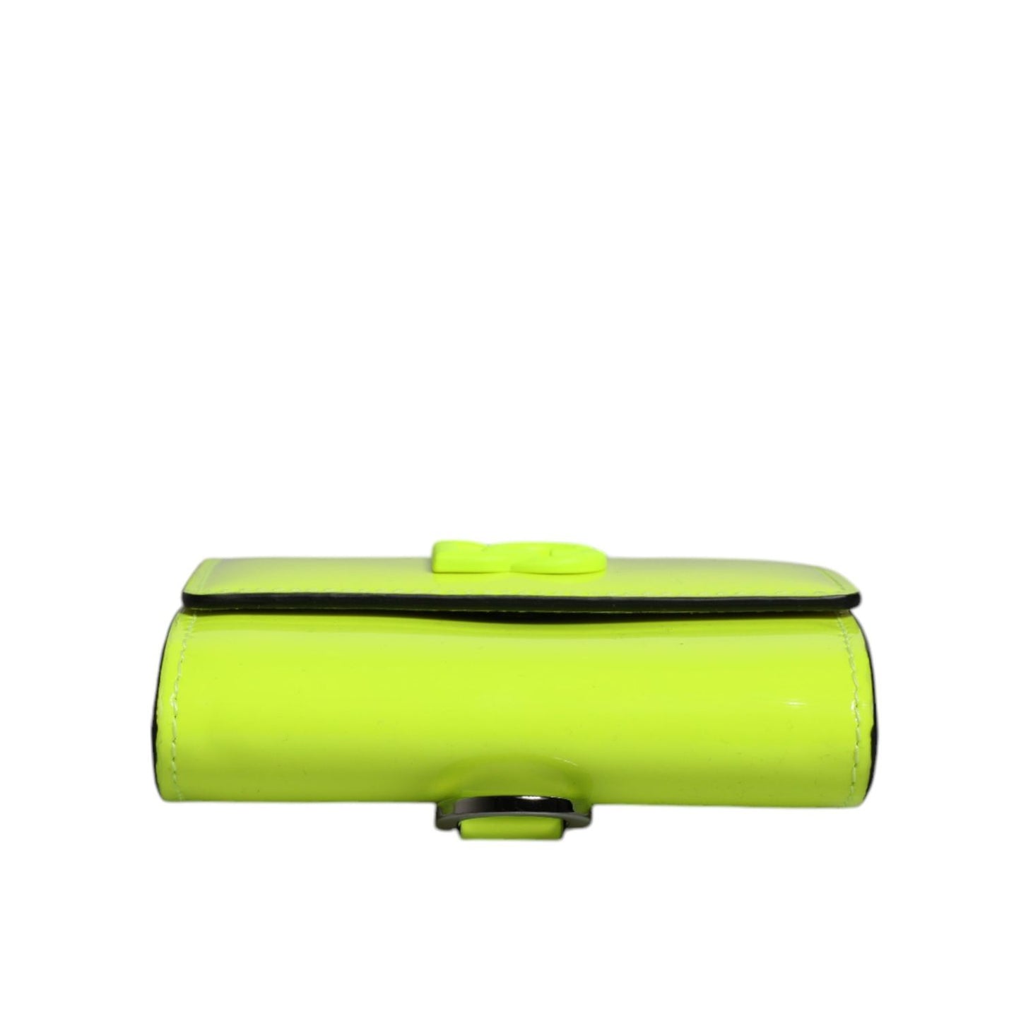 Dolce & Gabbana Yellow Green Bifold DG Logo Neck Strap Cardholder Wallet