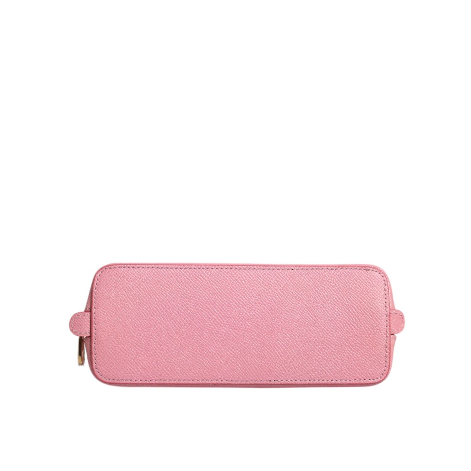 Dolce & Gabbana Pink Leather DG Logo Zip Around Hand Purse Pouch Wallet