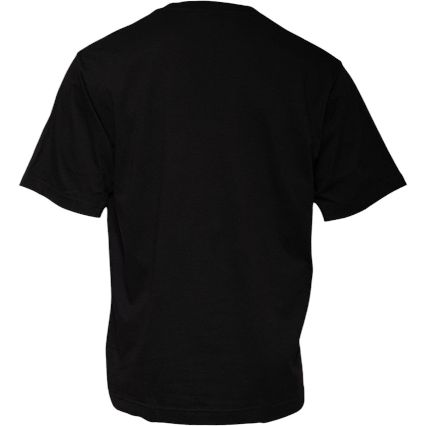 Dolce & Gabbana Black Logo Print Cotton Crew Neck T-shirt TSH86707-46