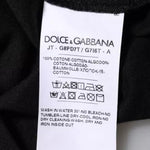 Dolce & Gabbana Black Logo Print Cotton Crew Neck T-shirt TSH86707-46