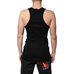 Dolce & Gabbana Black Cotton Sleeveless Round Neck Tank T-shirt TSH87448-50