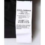 Dolce & Gabbana Black Cotton Crew Neck Short Sleeves T-shirt TSH87455-48