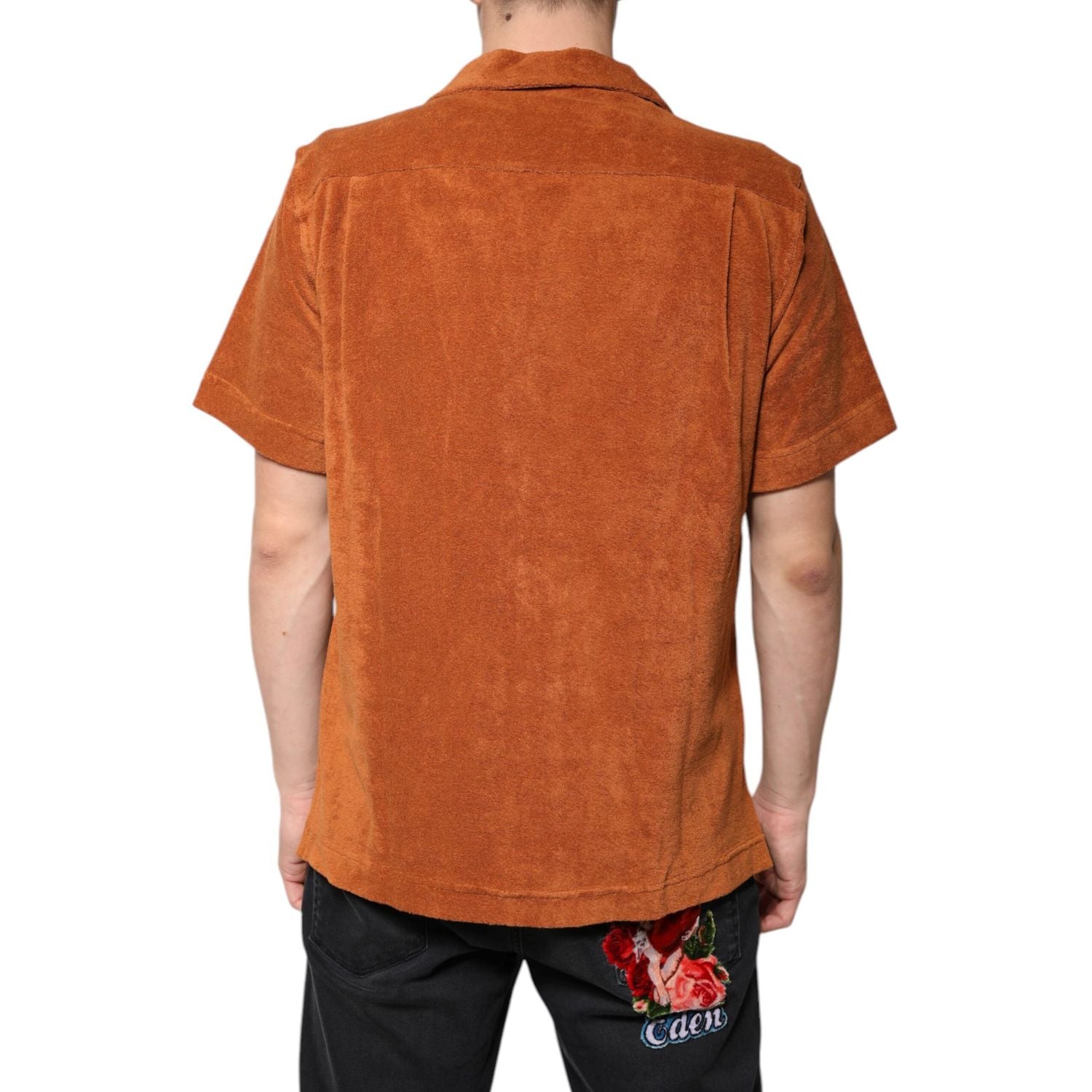 Dolce & Gabbana Hazel Cotton Velvet Button Down Collared Shirt