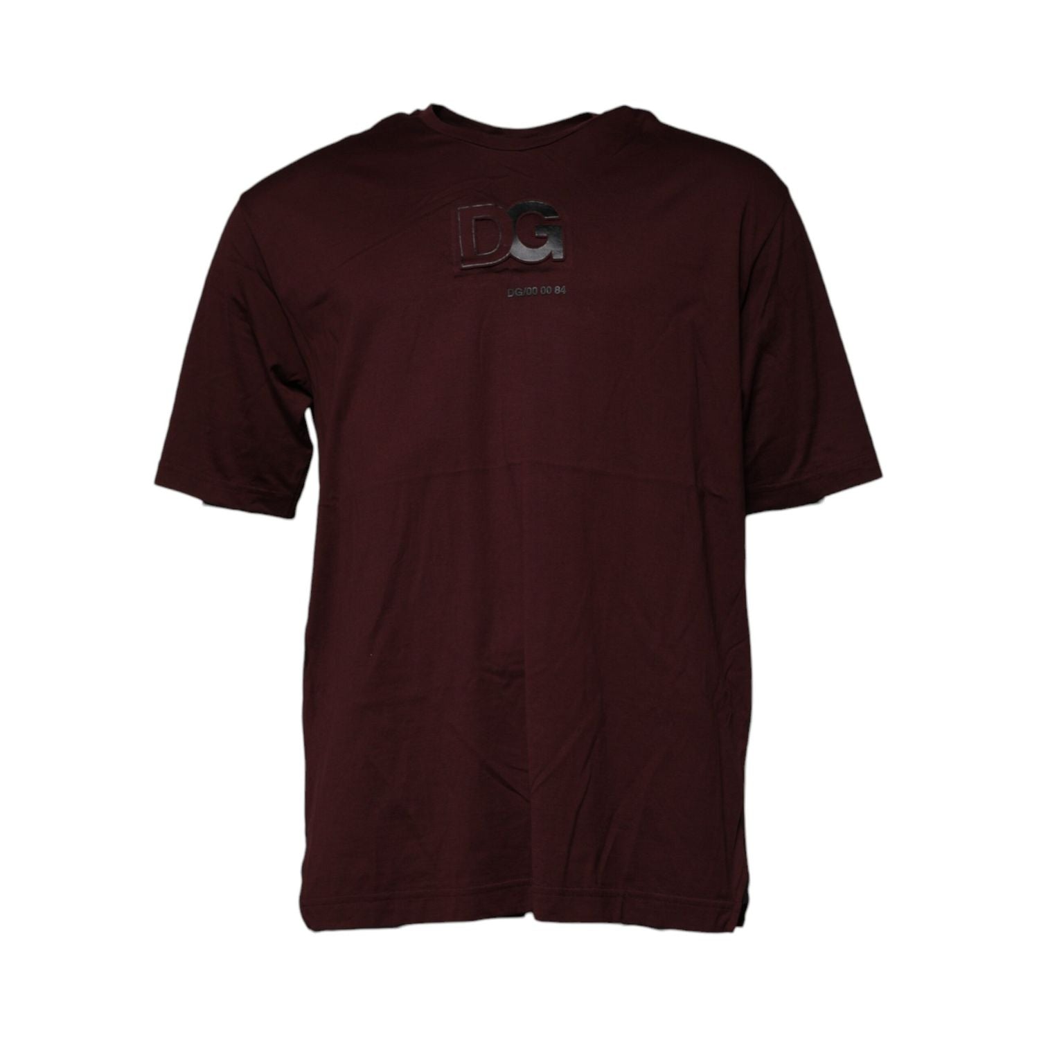 Dolce & Gabbana Brown Logo Print Cotton Crew Neck T-shirt