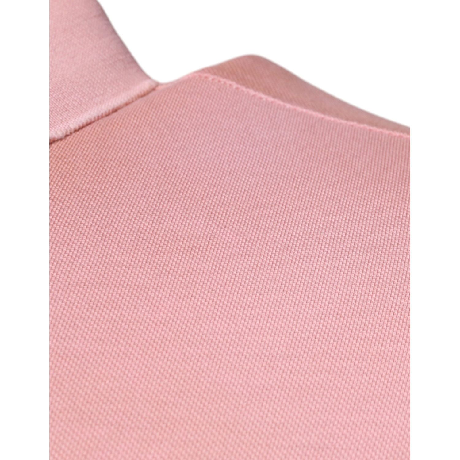 Dolce & Gabbana Pink Crown Collared Short Sleeve Polo T-shirt