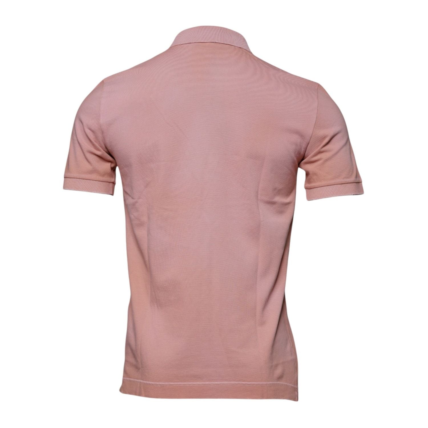 Dolce & Gabbana Pink Crown Collared Short Sleeve Polo T-shirt