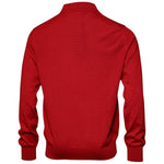 Dolce & Gabbana Red Cashmere Collared Pullover Sweater