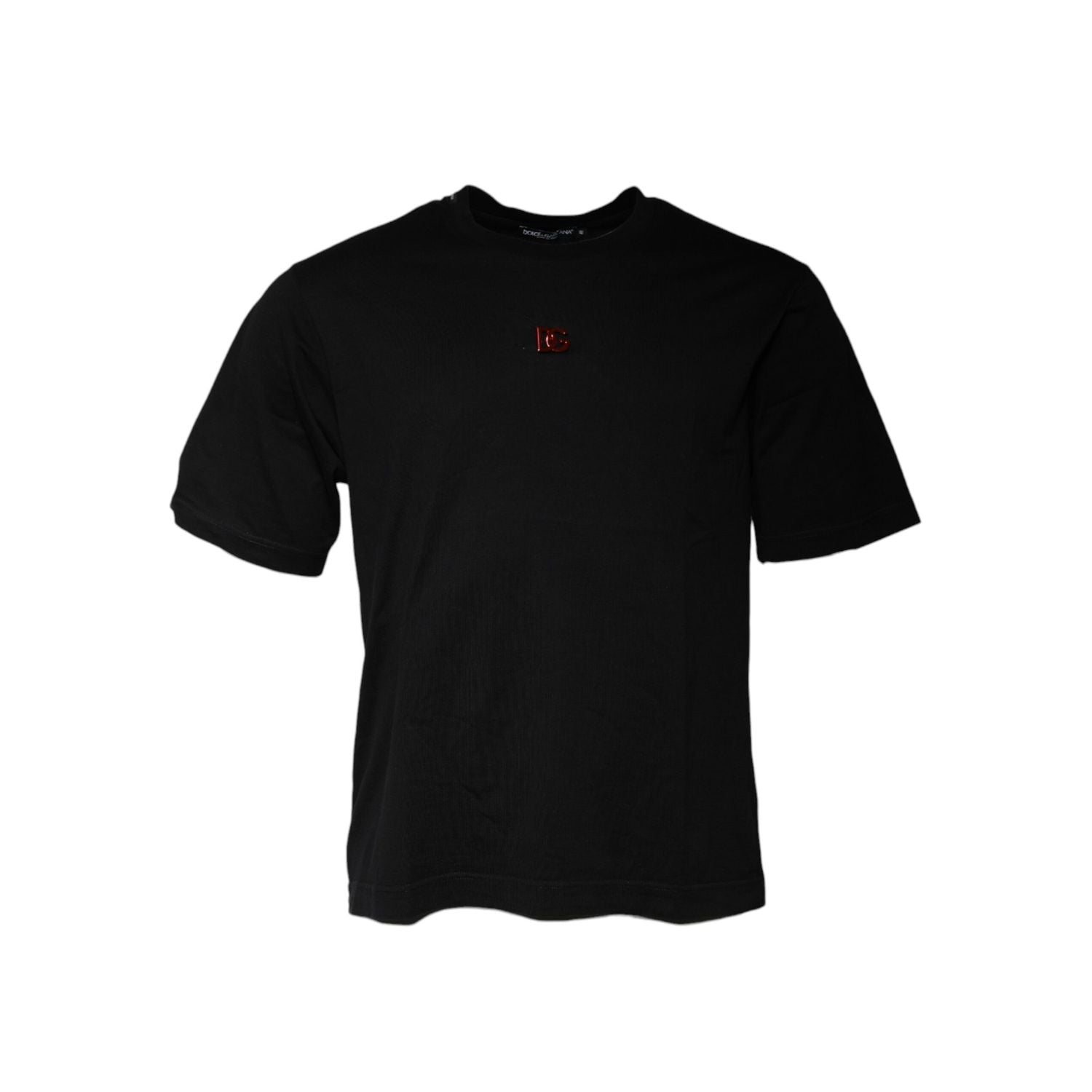 Dolce & Gabbana Black DG Logo Crew Neck Short Sleeve T-shirt