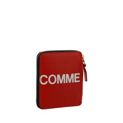 Comme Des Garçons Red Calf Leather Bos Taurus Wallet