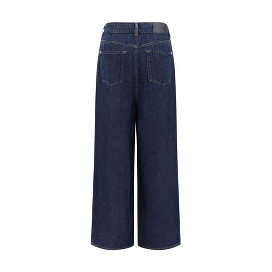 Back view of 7FOR Tilda Women Jeans showing adjustable waistband, patch pockets, and belt loops, highlighting comfort and style.