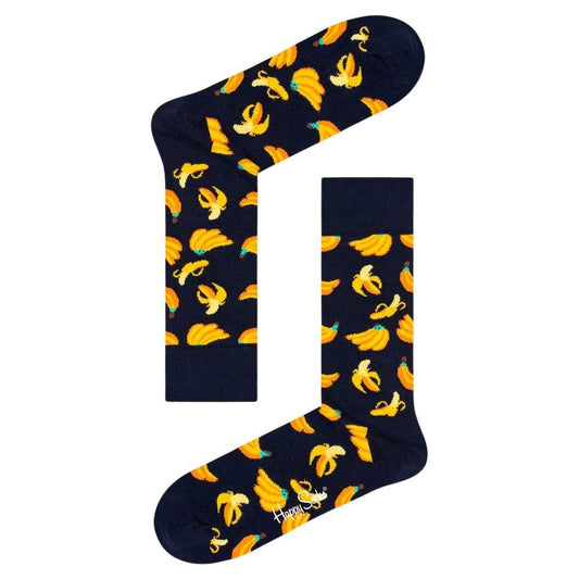 Happy Socks Black Cotton Tights & Sock