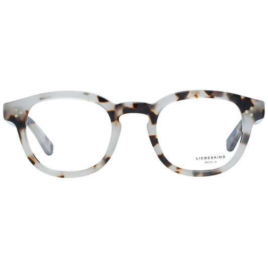 Liebeskind Gray Plastic Frames with clip-on feature, women's eyeglasses, grey color, acetate material, dimensions 46/22/135 mm.