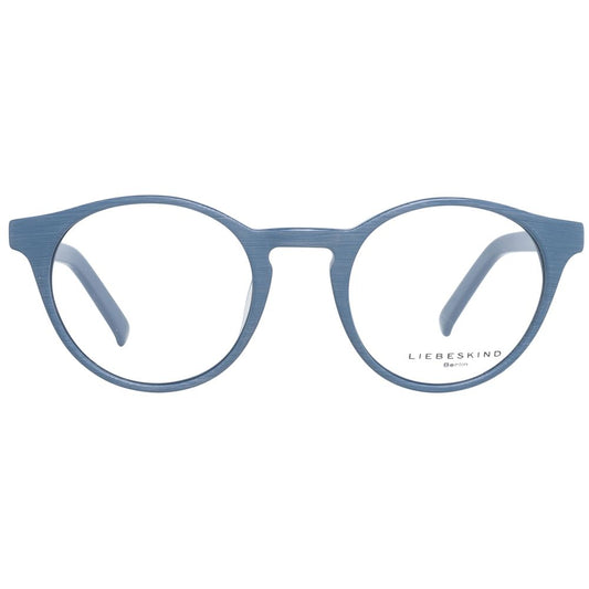 Liebeskind Gray Plastic Frames with round lenses, unisex design, size 49/22/135 mm, stylish eyewear. Color: Grey. Material: Plastic.