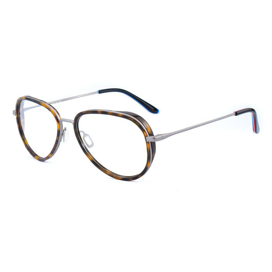 Vuarnet Gray Stainless Steel Frames with clip-on brown sunglasses, 54/17/145mm, stylish eyewear for sun protection.