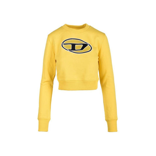 Diesel Yellow Cotton Sweatshirt DI-16370000135-IT42|M