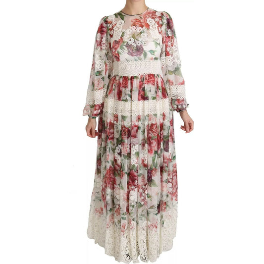 Dolce & Gabbana Multicolor Floral Maxi Sheath Dress DR2159-38
