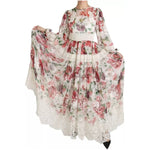 Dolce & Gabbana Multicolor Floral Maxi Sheath Dress DR2159-38