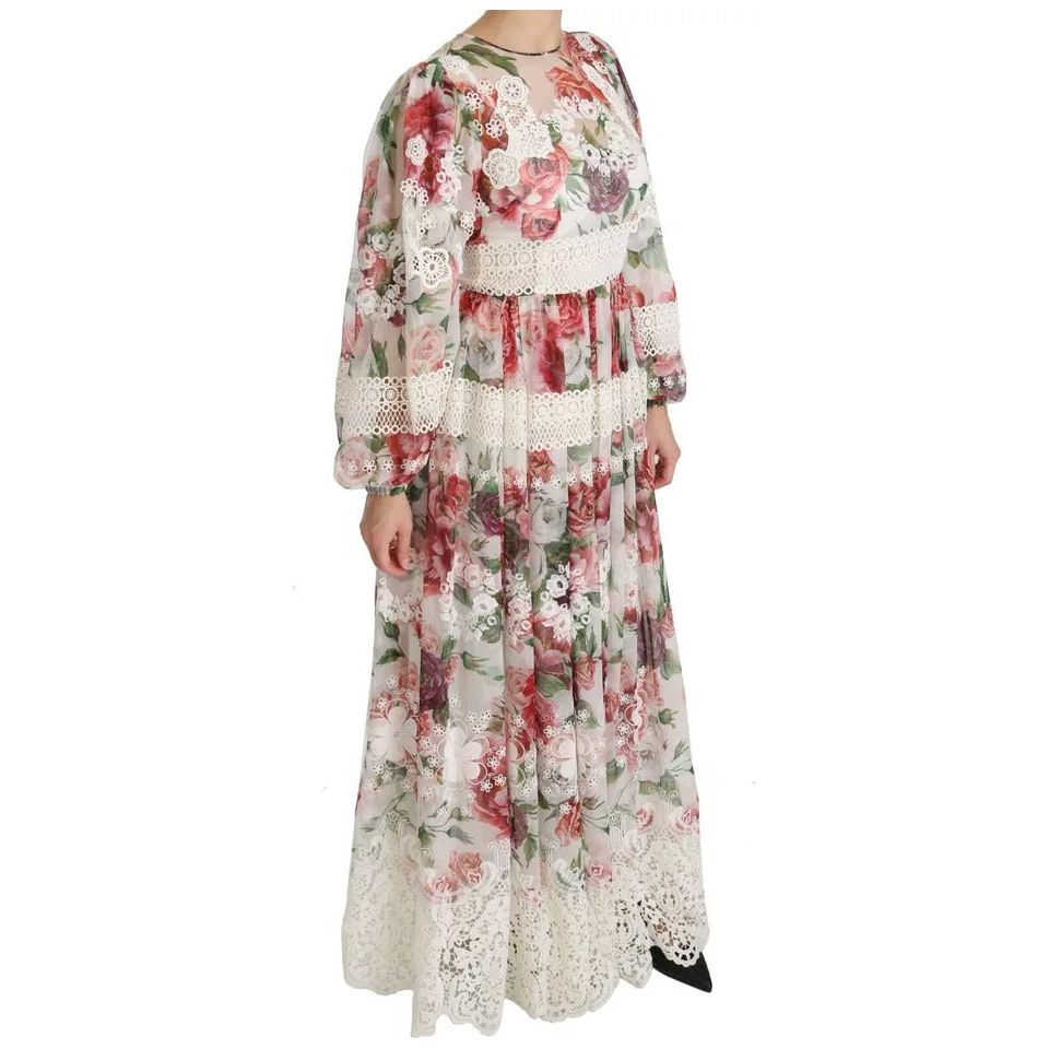 Dolce & Gabbana Multicolor Floral Maxi Sheath Dress DR2159-38