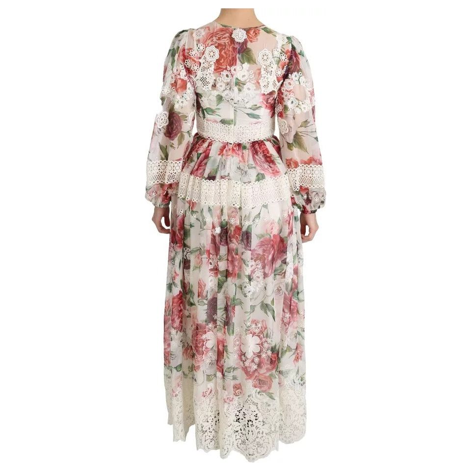 Dolce & Gabbana Multicolor Floral Maxi Sheath Dress DR2159-38