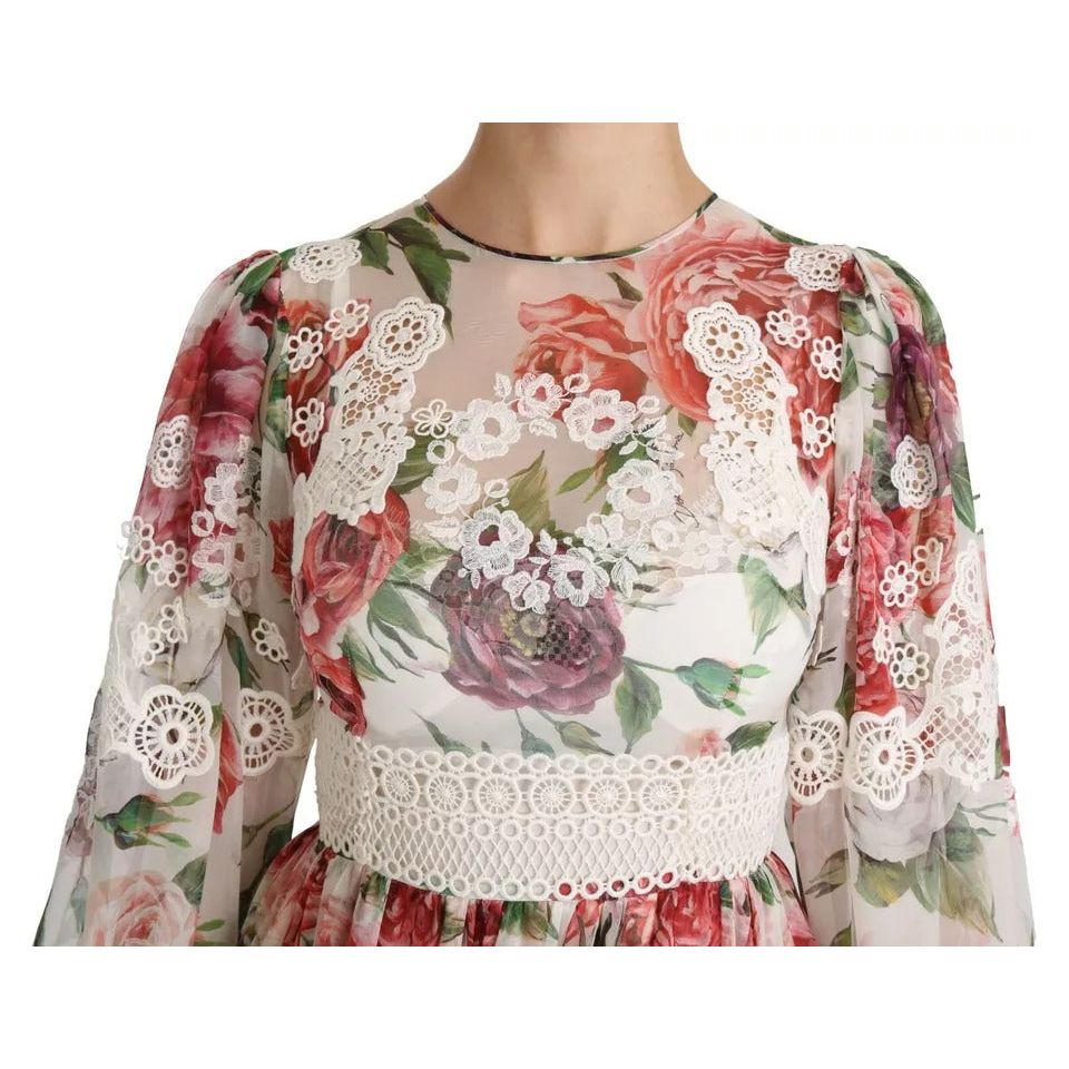 Dolce & Gabbana Multicolor Floral Maxi Sheath Dress DR2159-38