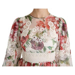 Dolce & Gabbana Multicolor Floral Maxi Sheath Dress DR2159-38