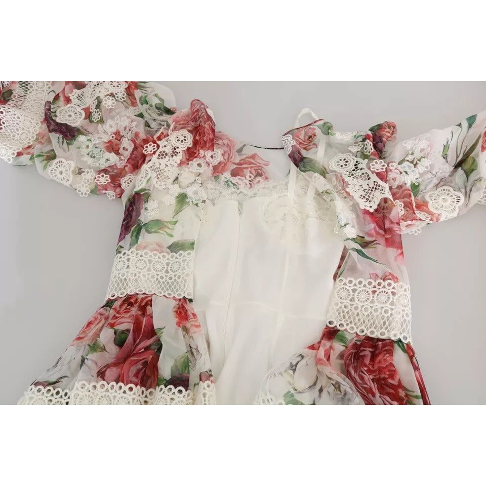Dolce & Gabbana Multicolor Floral Maxi Sheath Dress DR2159-38