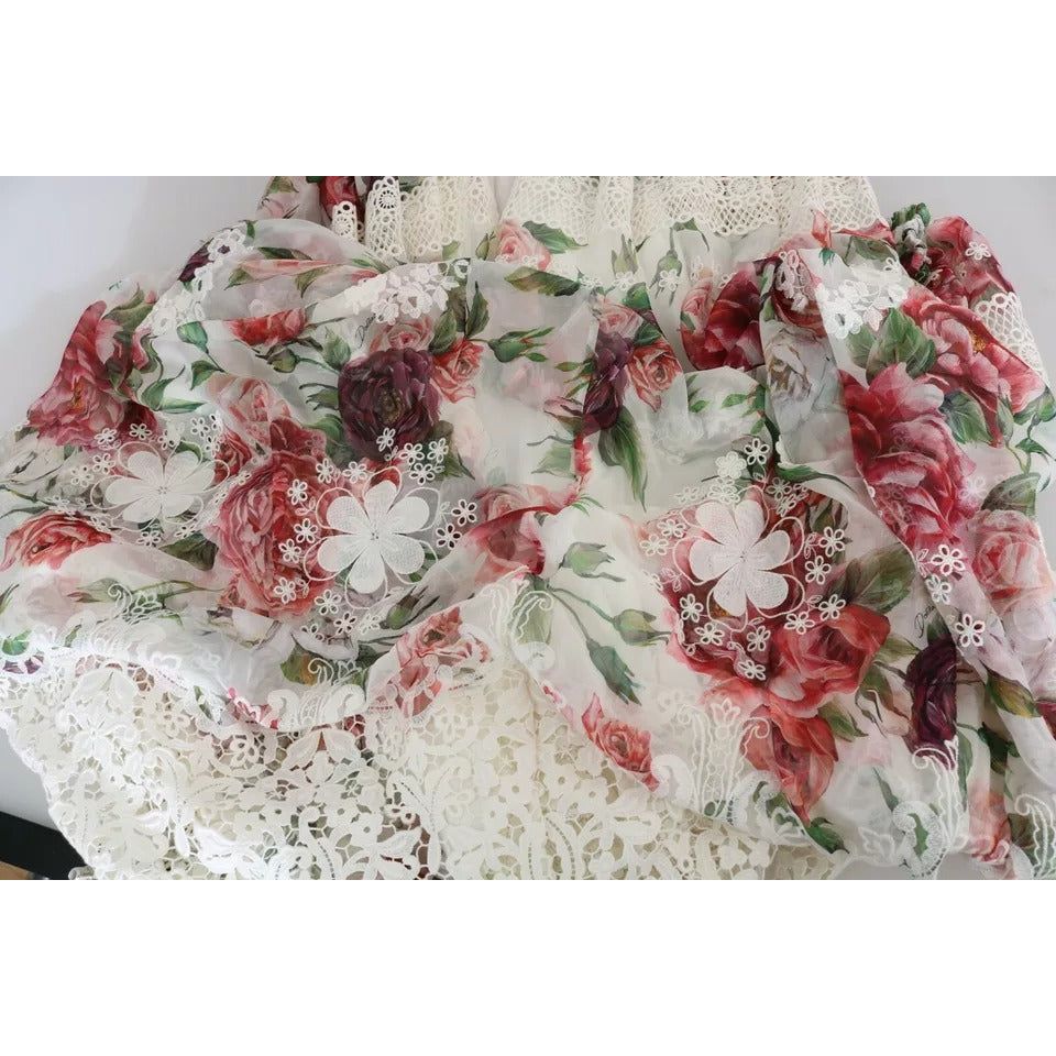 Dolce & Gabbana Multicolor Floral Maxi Sheath Dress DR2159-38