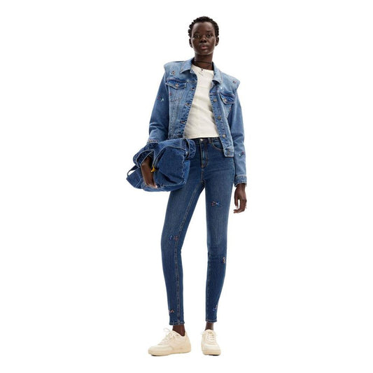 Desigual Blue Cotton Jeans & Pant