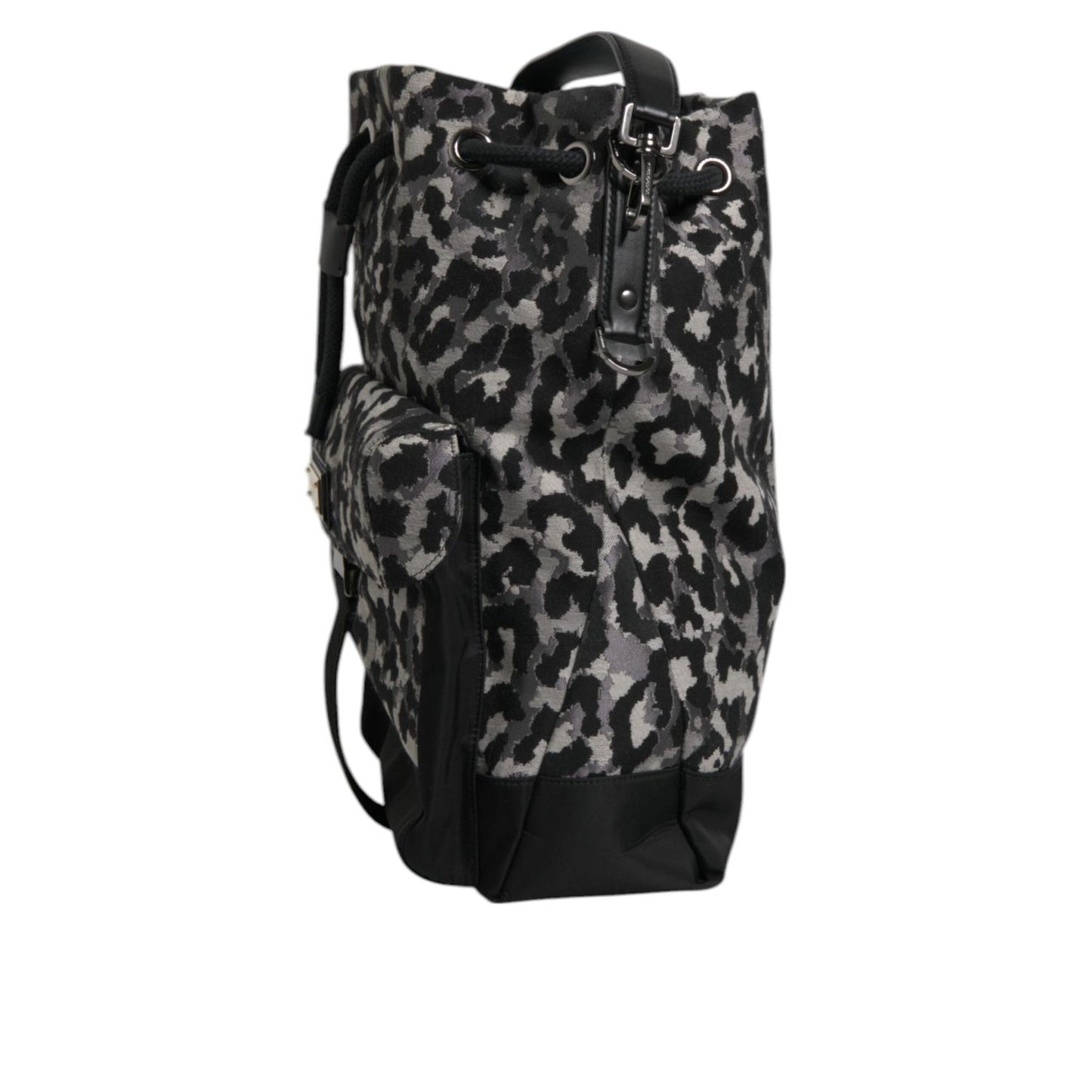 Dolce & Gabbana Multicolor Leopard Jacquard Hobo Crossbody Borse Bag