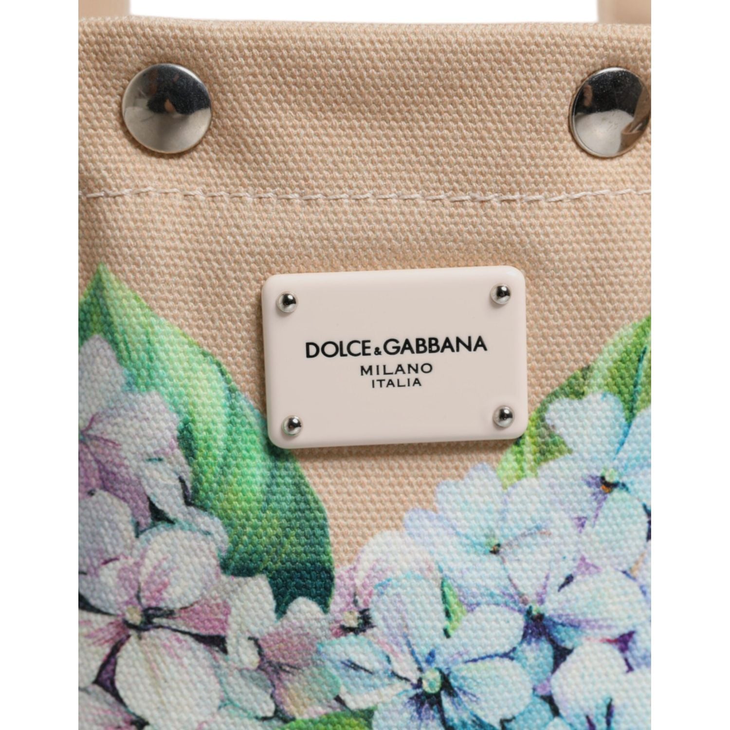 Dolce & Gabbana Multicolor Floral Canvas TANIA Top Handle Tote Bag
