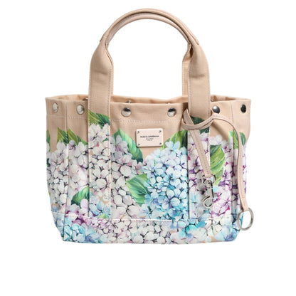 Dolce & Gabbana Multicolor Floral Canvas TANIA Top Handle Tote Bag