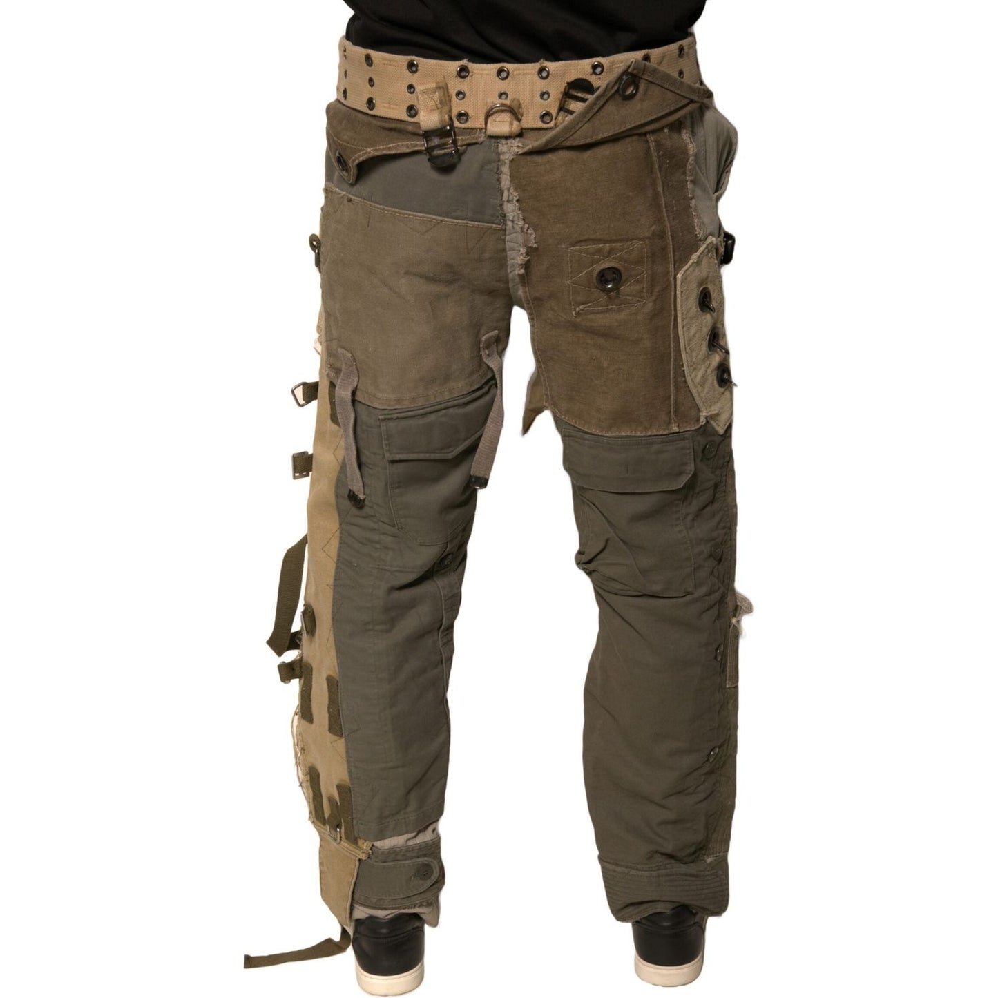 Dolce & Gabbana Multicolor Reconstructed Flight Cargo Pants